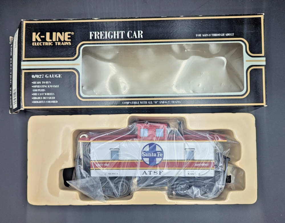 K-Line K-613803 Freight Car Santa Fe AT SF Safety First Caboose O/027 Gauge 1996